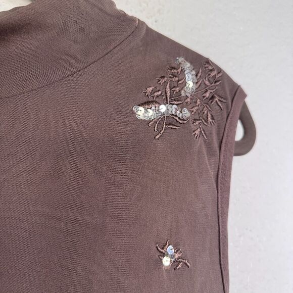 Free People Sugar Rush Muscle Tee Womens Extra Large Mesh Sequin Top Y2K NEW XL - Picture 6 of 9